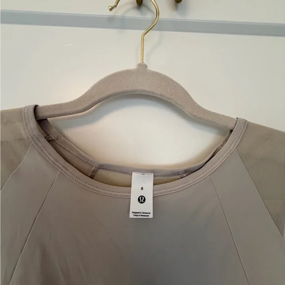 lululemon athletica Sculpt Cropped Top, Mohave Tan - Picture 3 of 5